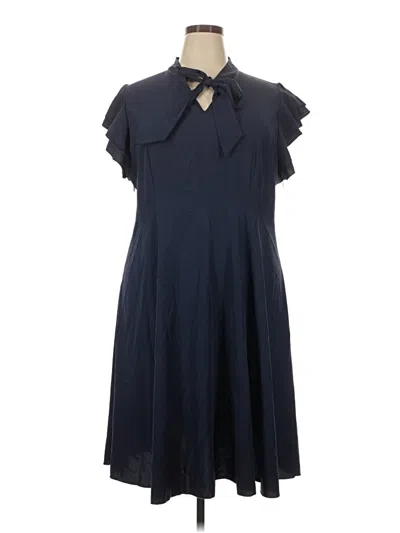 Pre-owned Shein Curve Casual Dress In Blue