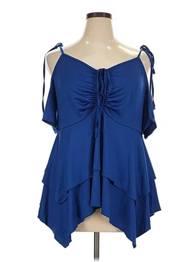 Pre-owned Shein Curve Casual Dress In Blue