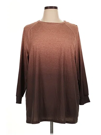 Pre-owned Shein Curve Casual Dress In Brown
