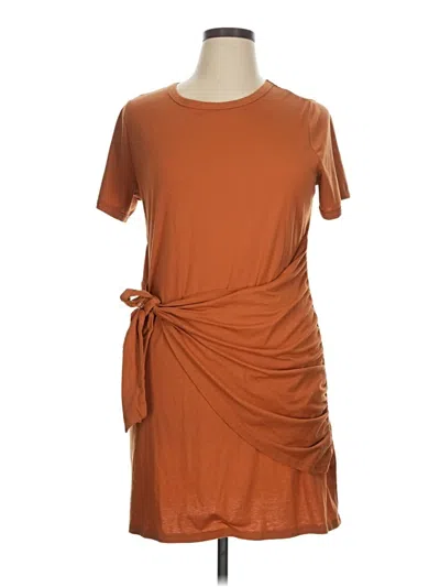Pre-owned Shein Curve Casual Dress In Brown