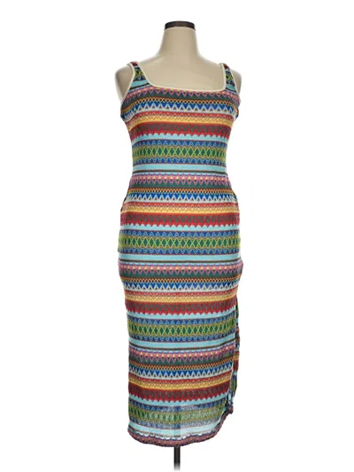 Pre-owned Shein Curve Casual Dress In Brown