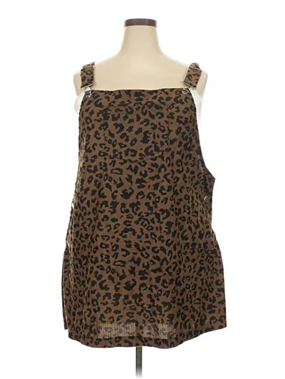 Pre-owned Shein Curve Casual Dress In Brown