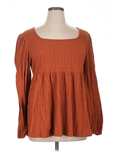 Pre-owned Shein Curve Casual Dress In Brown