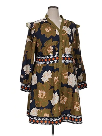 Pre-owned Shein Curve Casual Dress In Brown