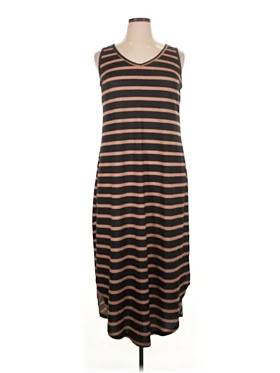 Pre-owned Shein Curve Casual Dress In Brown