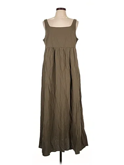 Pre-owned Shein Curve Casual Dress In Brown