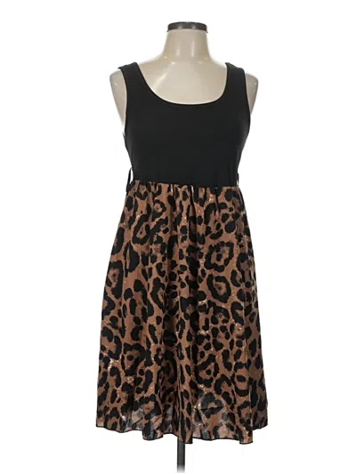Pre-owned Shein Curve Casual Dress In Brown