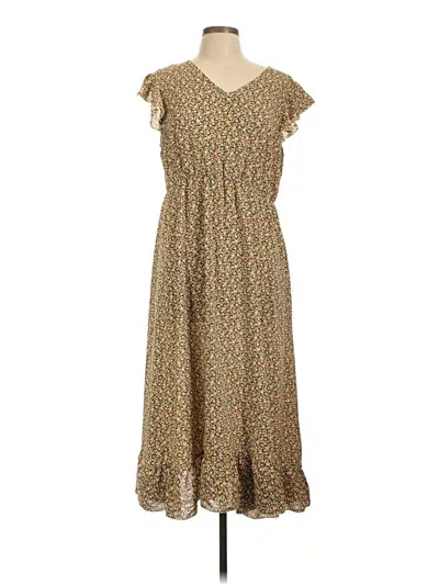 Pre-owned Shein Curve Casual Dress In Brown