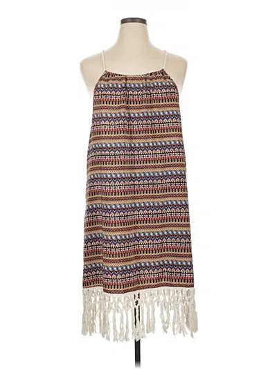 Pre-owned Shein Curve Casual Dress In Brown