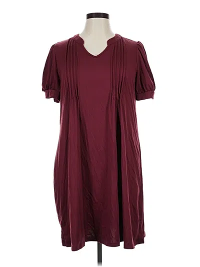 Pre-owned Shein Curve Casual Dress In Burgundy