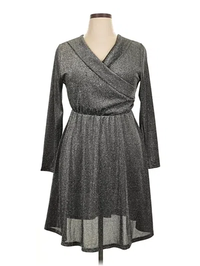 Pre-owned Shein Curve Casual Dress In Gray