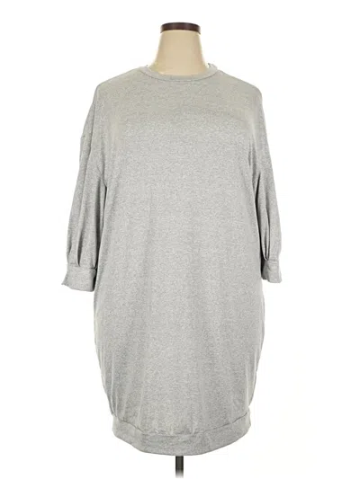 Pre-owned Shein Curve Casual Dress In Gray