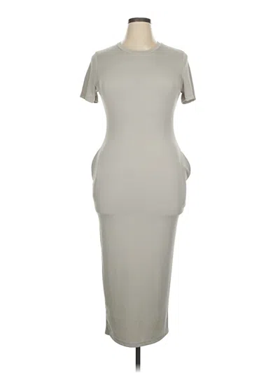 Pre-owned Shein Curve Casual Dress In Gray