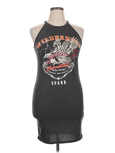 Pre-owned Shein Curve Casual Dress In Gray