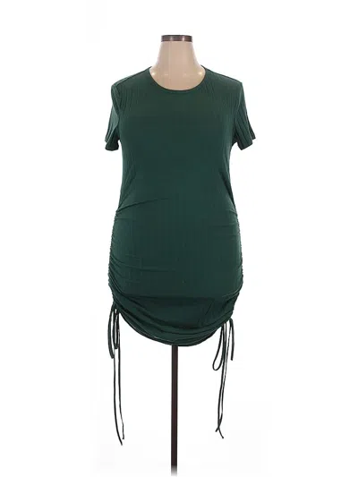 Pre-owned Shein Curve Casual Dress In Green