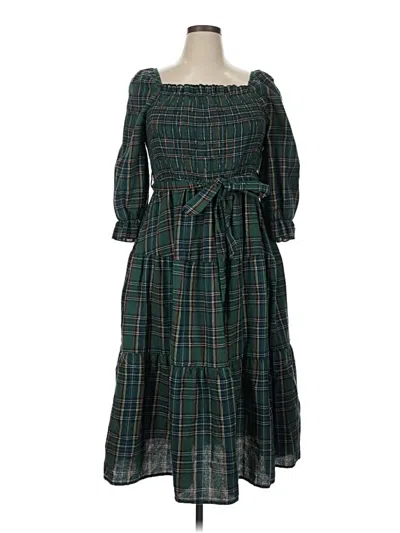 Pre-owned Shein Curve Casual Dress In Green