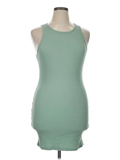 Pre-owned Shein Curve Casual Dress In Green