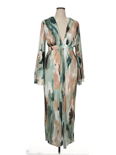 Pre-owned Shein Curve Casual Dress In Green