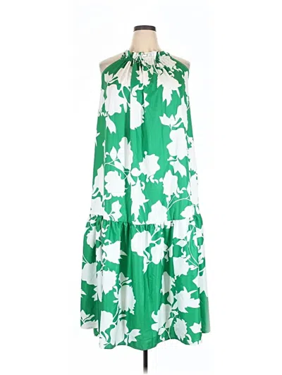Pre-owned Shein Curve Casual Dress In Green