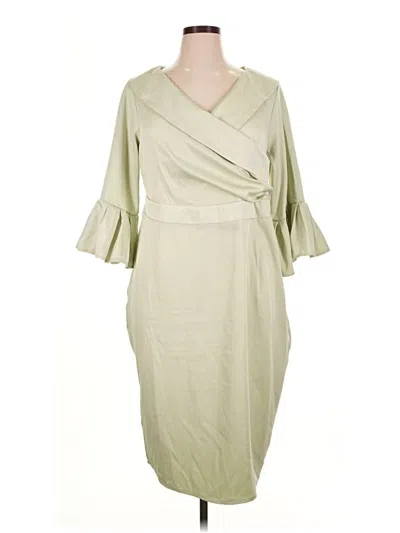Pre-owned Shein Curve Casual Dress In Green