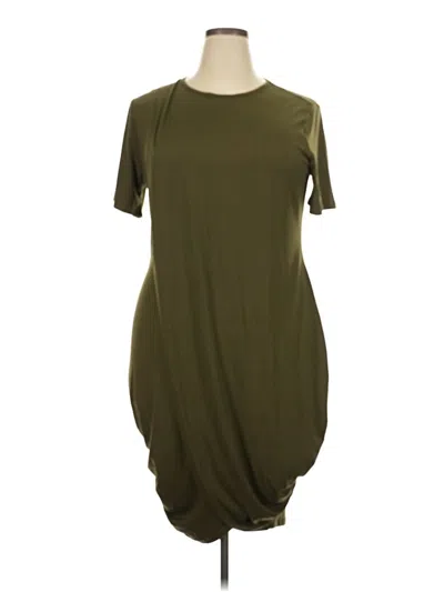 Pre-owned Shein Curve Casual Dress In Green