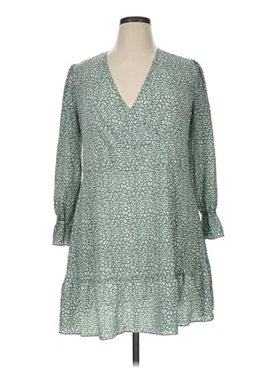 Pre-owned Shein Curve Casual Dress In Green