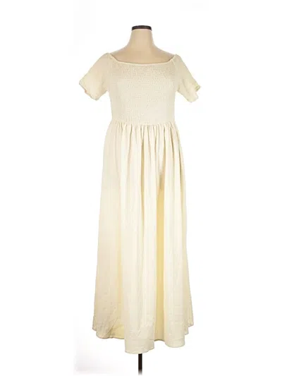 Pre-owned Shein Curve Casual Dress In Ivory