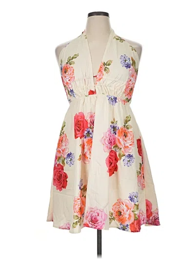 Pre-owned Shein Curve Casual Dress In Ivory
