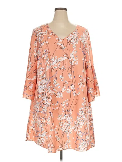 Pre-owned Shein Curve Casual Dress In Orange