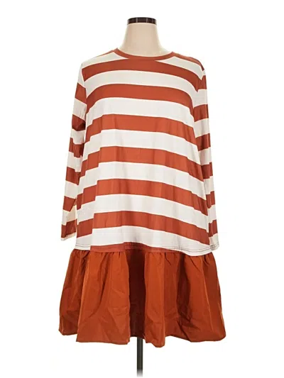 Pre-owned Shein Curve Casual Dress In Orange