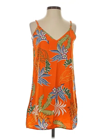 Pre-owned Shein Curve Casual Dress In Orange