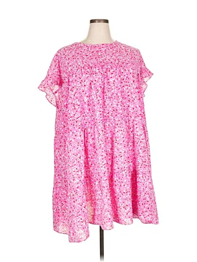 Pre-owned Shein Curve Casual Dress In Pink