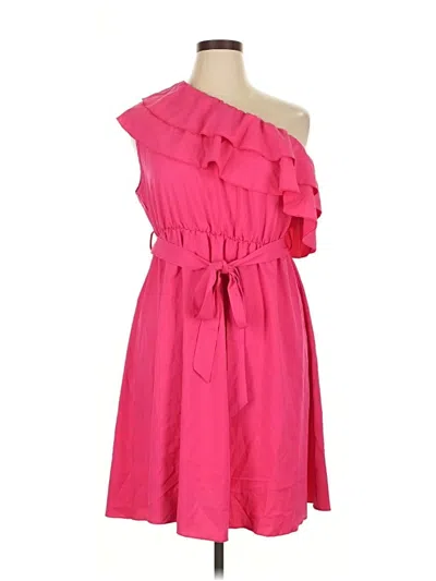 Pre-owned Shein Curve Casual Dress In Pink