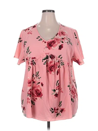 Pre-owned Shein Curve Casual Dress In Pink