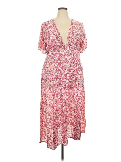 Pre-owned Shein Curve Casual Dress In Pink