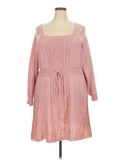 Pre-owned Shein Curve Casual Dress In Pink