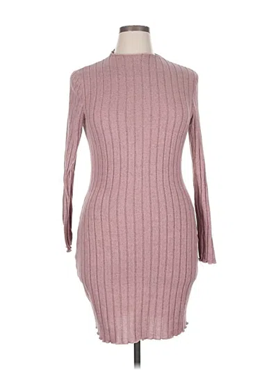 Pre-owned Shein Curve Casual Dress In Pink