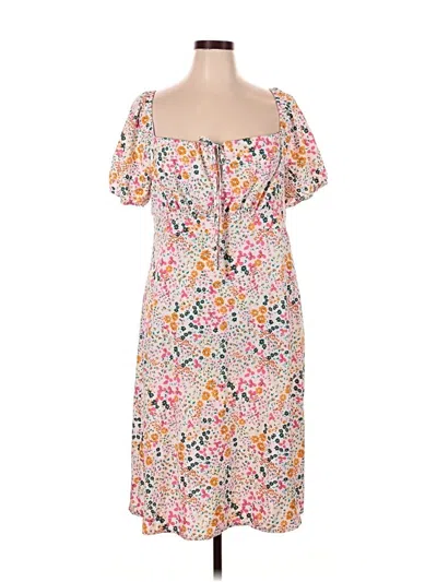 Pre-owned Shein Curve Casual Dress In Pink