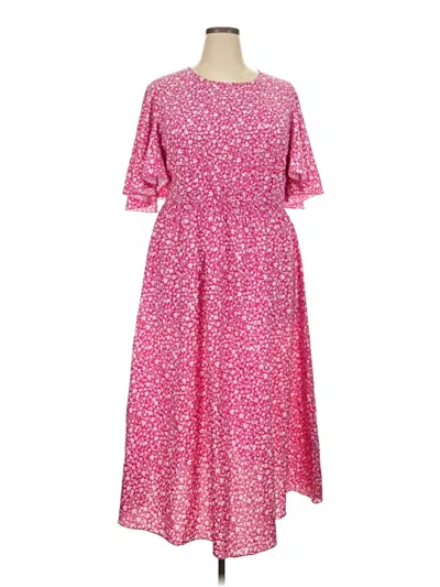 Pre-owned Shein Curve Casual Dress In Pink