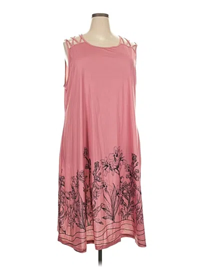 Pre-owned Shein Curve Casual Dress In Pink