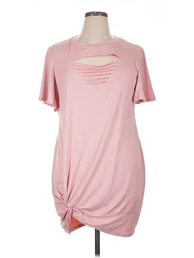 Pre-owned Shein Curve Casual Dress In Pink