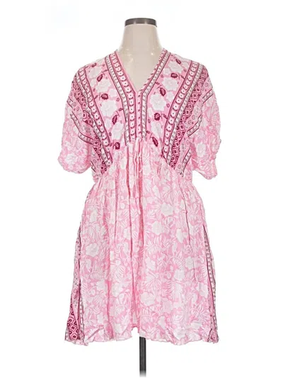 Pre-owned Shein Curve Casual Dress In Pink