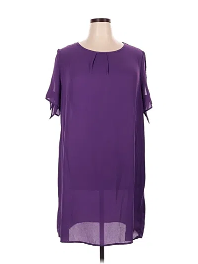Pre-owned Shein Curve Casual Dress In Purple