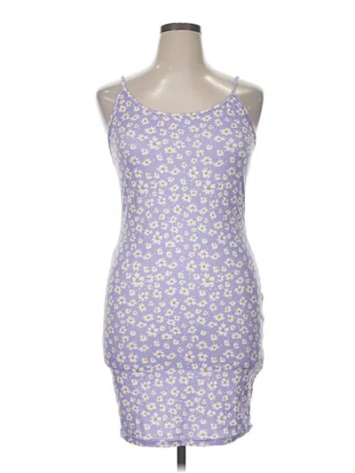 Pre-owned Shein Curve Casual Dress In Purple