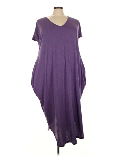 Pre-owned Shein Curve Casual Dress In Purple