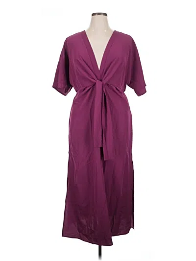 Pre-owned Shein Curve Casual Dress In Purple