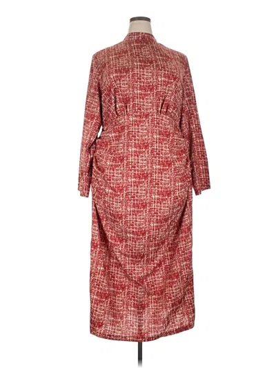 Pre-owned Shein Curve Casual Dress In Red