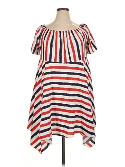 Pre-owned Shein Curve Casual Dress In Red