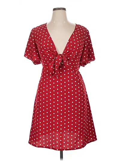 Pre-owned Shein Curve Casual Dress In Red