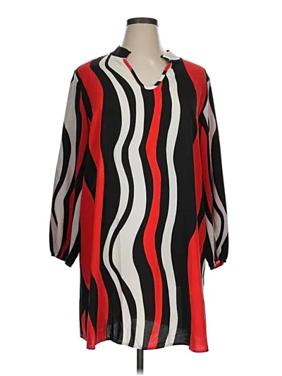 Pre-owned Shein Curve Casual Dress In Red